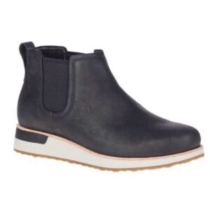 Merrell Roam Leather Chelsea Boots Bracken Leather Womens Black Pull On Ankle 5